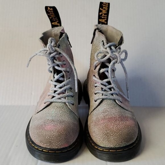 Dr Martens Pascal Boots Doc's DM's Doc Marten's Iridescent GIRLS Youth Kids 2 - Picture 11 of 12